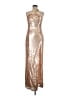 Superdown 100% Polyester Metallic Gold Black Cocktail Dress Size M - photo 1