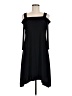 MSK Solid Black Casual Dress Size M - photo 1