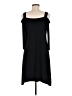 MSK Solid Black Casual Dress Size M - photo 2