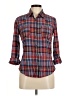 H&M L.O.G.G. Plaid Red 3/4 Sleeve Button-Down Shirt Size 8 - photo 1