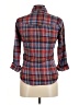 H&M L.O.G.G. Plaid Red 3/4 Sleeve Button-Down Shirt Size 8 - photo 2