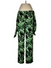 Gianni Bini 100% Polyester Tropical Green Cargo Pants Size 32 waist (estimated) - photo 1