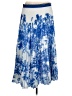 Mary Katrantzou 100% Polyester Print Blue Casual Skirt Size 16 - photo 1