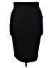 Unbranded Solid Black Formal Skirt Size XL - photo 1