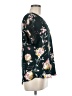 Maurices 100% Polyester Floral Black Green Short Sleeve Blouse Size M - photo 4