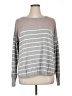 Crown & Ivy Stripes Gray Pullover Sweater Size XL - photo 1