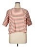 Boden 100% Cotton Stripes Orange Short Sleeve Top Size XL - photo 1