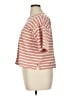 Boden 100% Cotton Stripes Orange Short Sleeve Top Size XL - photo 5