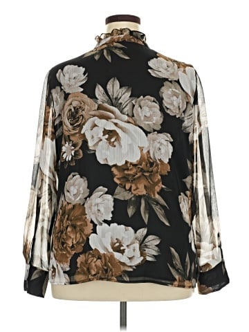 Calvin Klein Long Sleeve Blouse (view 2)