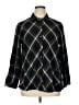 J.Jill Argyle Black Long Sleeve Button-Down Shirt Size XL - photo 1