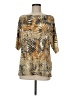 D&Co. Gold Tan Short Sleeve Blouse Size M - photo 1