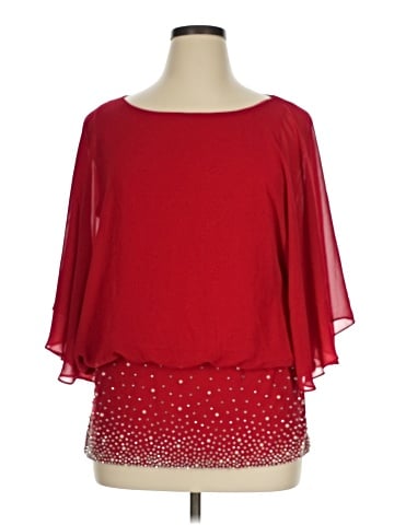 MSK 3/4 Sleeve Blouse (view 1)