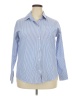 Unbranded Stripes Blue Long Sleeve Button-Down Shirt Size XL - photo 1