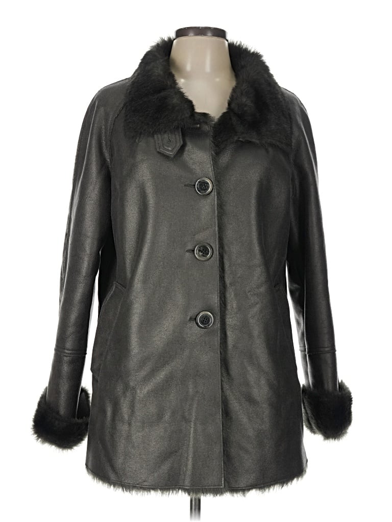 Pre-owned Coldwater Creek Coat In Gray