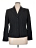 Kasper 100% Polyester Stripes Black Blazer Size 14 - photo 1