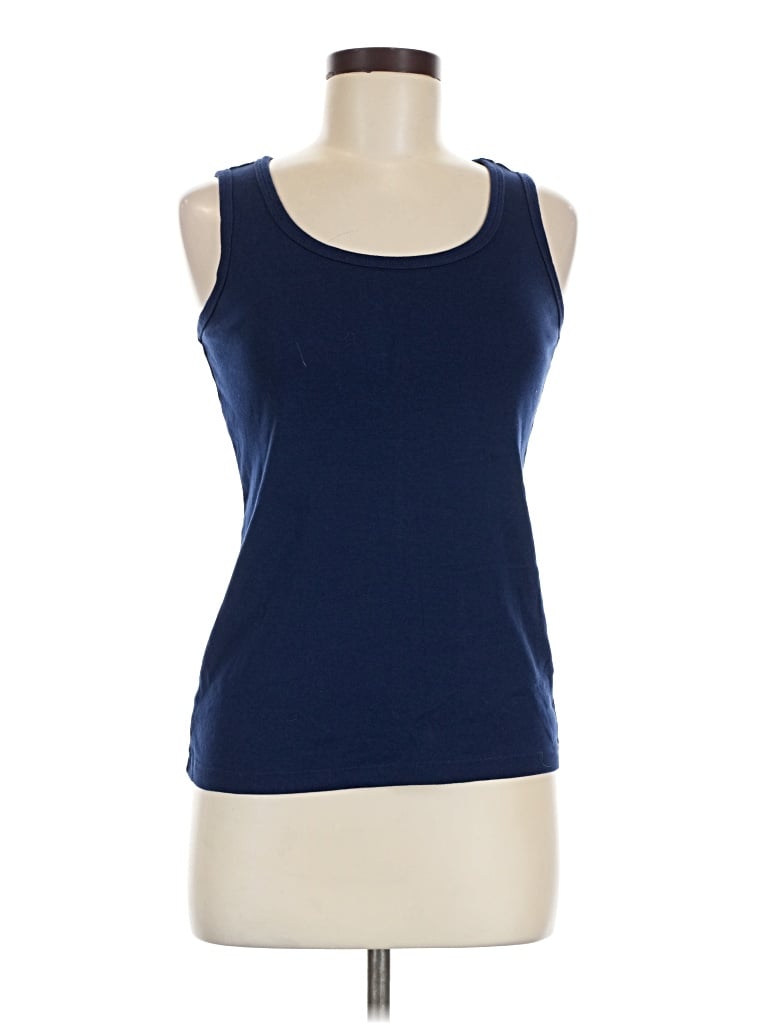 Pre-owned St. John's Bay Active Tank Top In Blue