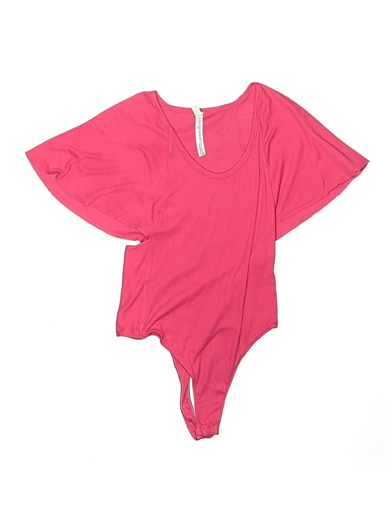 Pre-owned Intimately By Free People Bodysuit In Burgundy