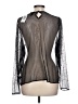 Torrid 100% Nylon Metallic Silver Long Sleeve Blouse Size Lg Plus (0) - photo 2
