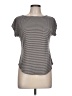 Laila Jayde Stripes Gray Short Sleeve T-Shirt Size L (estimated) - photo 1