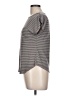 Laila Jayde Stripes Gray Short Sleeve T-Shirt Size L (estimated) - photo 5