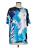 Unbranded 100% Polyester Tie-dye Blue Short Sleeve T-Shirt Size S - photo 1