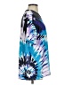 Unbranded 100% Polyester Tie-dye Blue Short Sleeve T-Shirt Size S - photo 4