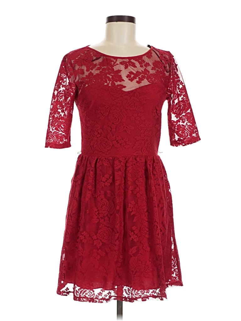 Pre-owned City Triangles Cocktail Dress In Red