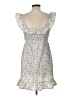 Unbranded 100% Polyester Floral White Casual Dress Size L - photo 2
