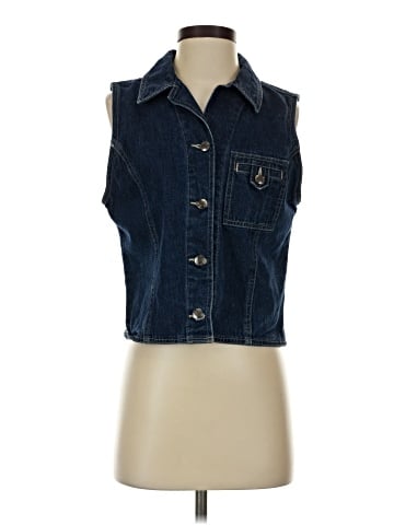 St. John's Bay Denim Vest (view 1)