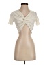 Debut Ivory Short Sleeve Top Size S - photo 1