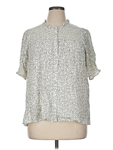Terra & Sky Short Sleeve Blouse (view 1)