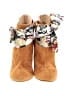 Valentina Rangoni Floral Tan Ankle Boots Size 8 1/2 - photo 2