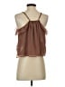 Unbranded 100% Polyester Brown Sleeveless Blouse Size S - photo 2
