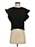 Zara 100% Cotton Black Short Sleeve Top Size S - photo 1