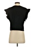 Zara 100% Cotton Black Short Sleeve Top Size S - photo 2