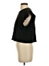 Zara 100% Cotton Black Short Sleeve Top Size S - photo 5