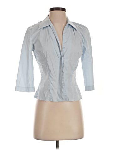 Rampage 3/4 Sleeve Button-Down Shirt (view 1)