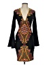 Venus Paisley Black Cocktail Dress Size XS - photo 1