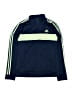 Adidas 100% Polyester Blue Track Jacket Size 14 - 16 - photo 1