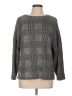 Zara W&B Collection Houndstooth Gray Pullover Sweater Size L - photo 1