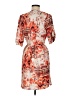 Veronica M. Print Orange Casual Dress Size M - photo 2