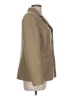Suit Studio 100% Polyester Tweed Gold Blazer Size 12 - photo 4