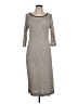 ECI Houndstooth Gray Casual Dress Size L - photo 1