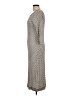 ECI Houndstooth Gray Casual Dress Size L - photo 5