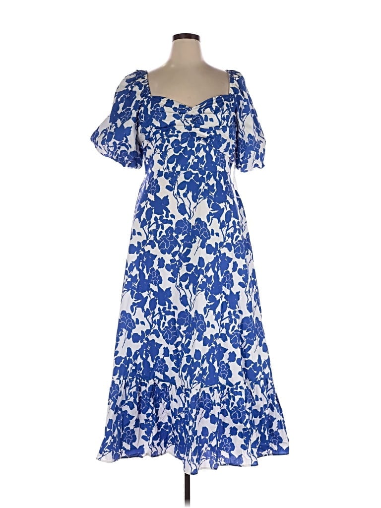 Pre-owned Hyacinth House Casual Dress In Blue