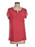 Bellatrix 100% Polyester Red Short Sleeve Blouse Size XS - photo 1