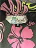 Lavish 100% Polyester Tropical Black Short Sleeve Blouse Size M - photo 7