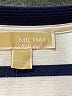 MICHAEL Michael Kors Stripes Blue Casual Dress Size L - photo 7