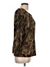 Chico's Design Print Brown 3/4 Sleeve Top Size Lg (2) - photo 4