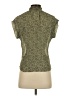 Monteau 100% Polyester Green Short Sleeve Blouse Size S - photo 2